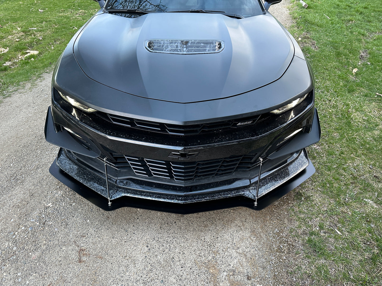 2019-2022 Chevrolet Camaro 2SS 1LE Front Splitter For Aftermarket Lip