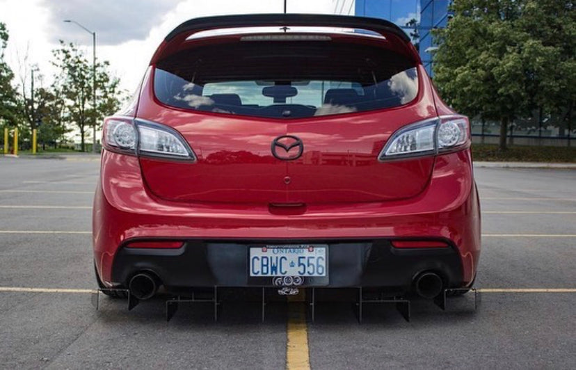 2010-2013 Mazda 3 (Speed 3) Staggered Diffuser