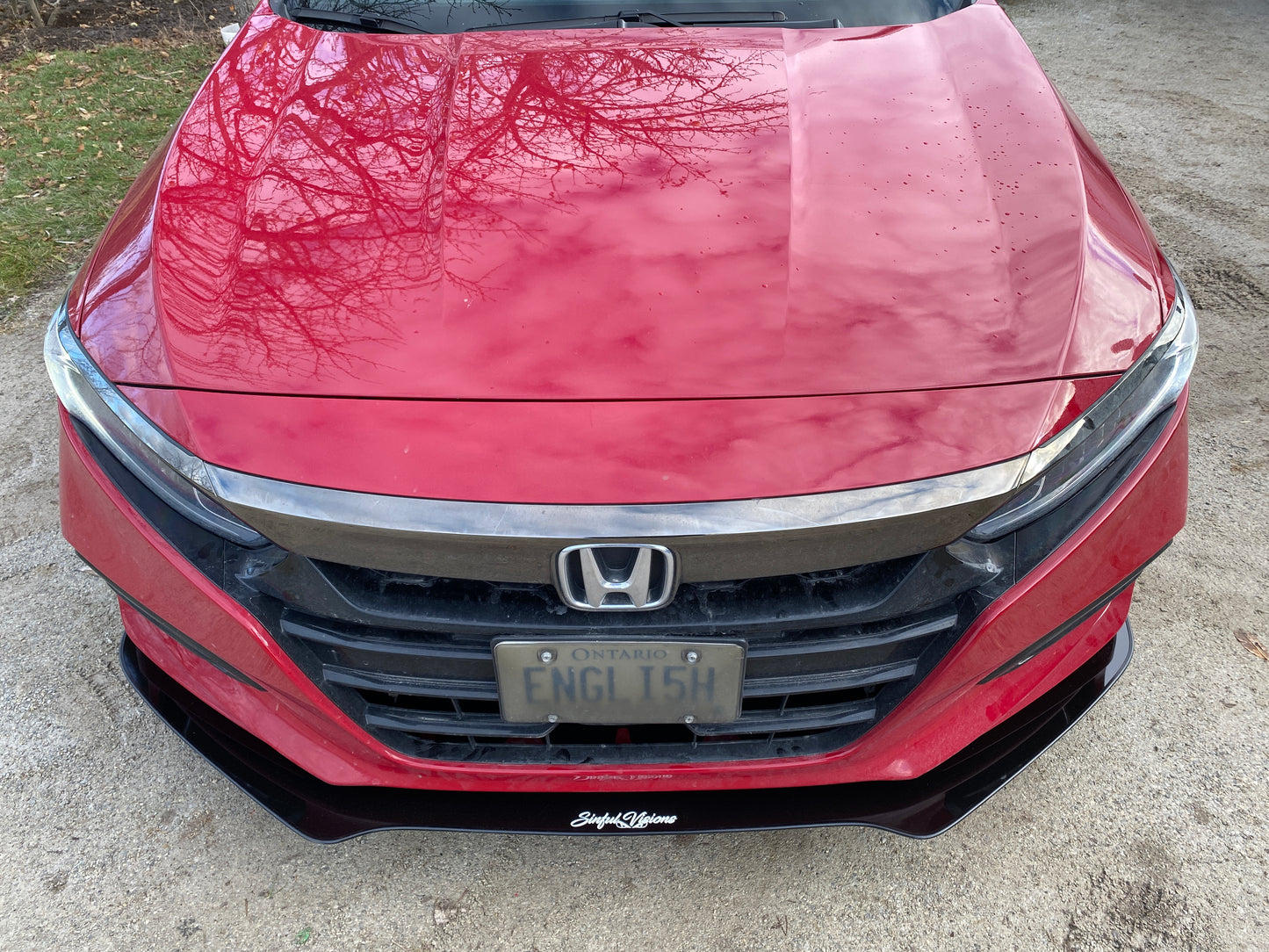 2018-2020  Honda Accord Front Splitter